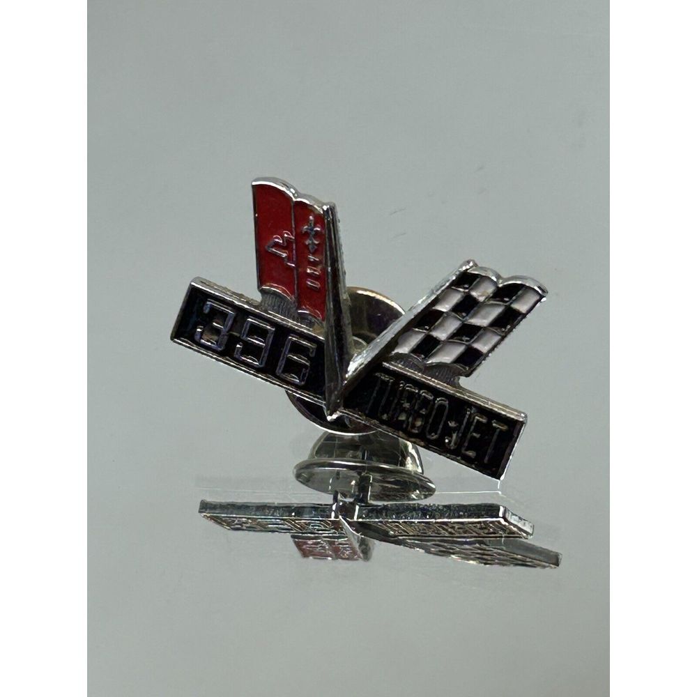 Nice Original Chevrolet "396 Turbo Jet" Impala SS Fender‎ Emblem GM